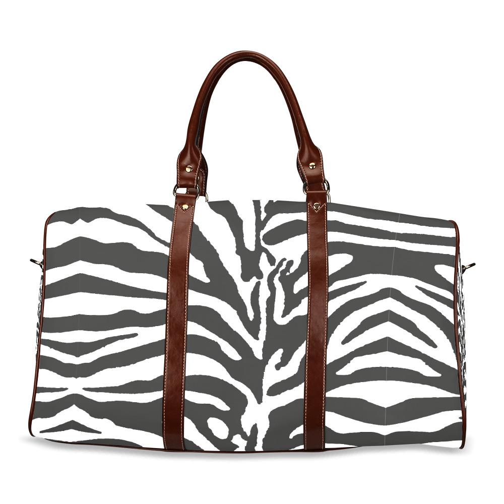 Black White Zebra Weekend Travel Duffel Bag – Animal Print Carry-On Luggage