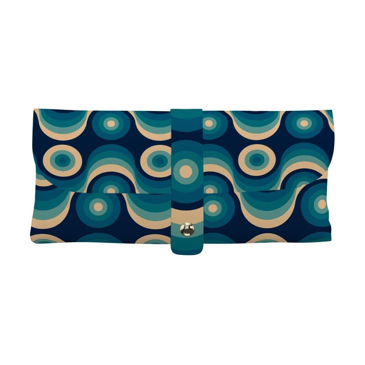Retro 70s Eyeglass Soft Case – Faux Leather Sunglasses Holder Pouch