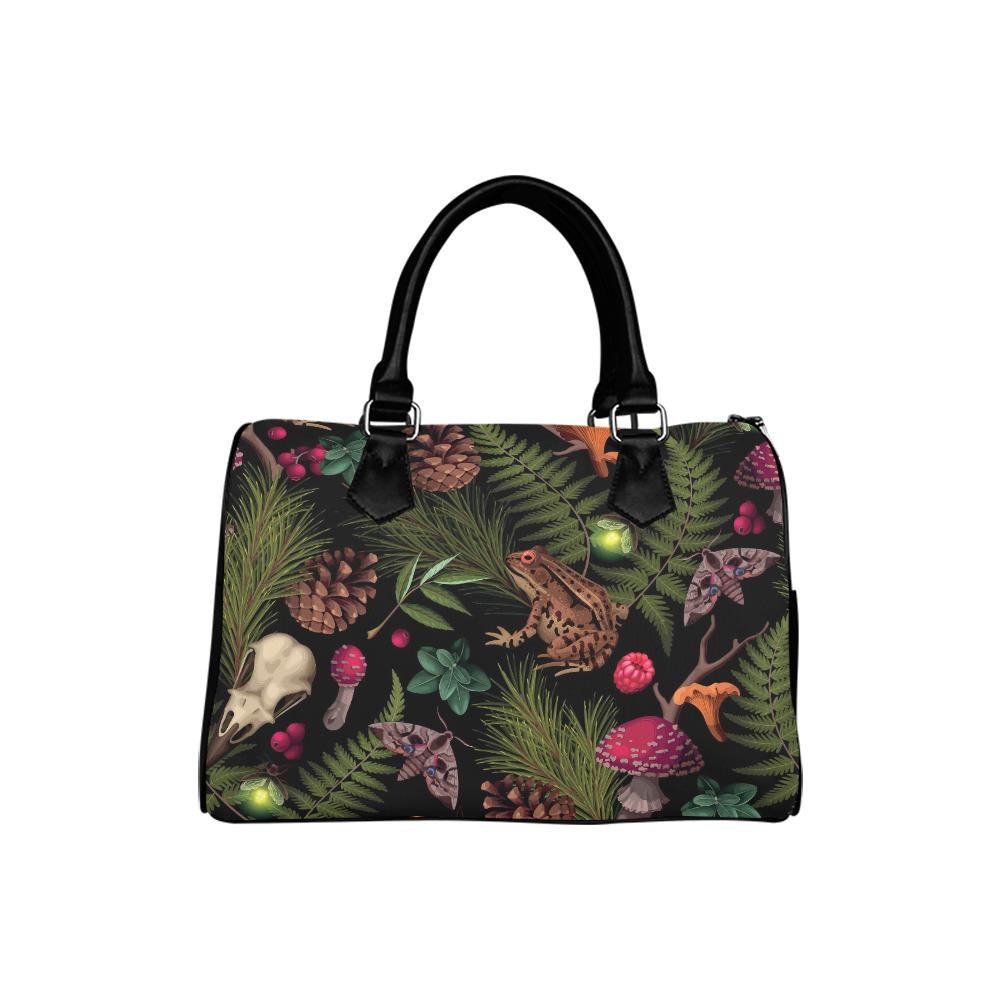 Dark Academia Mushroom Barrel Handbag – Gothic Style Everyday Purse