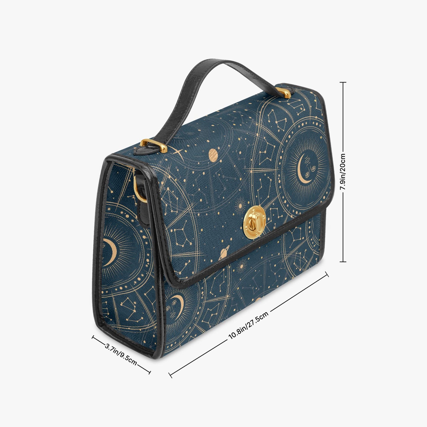 Astrology Moon Planets Edgy Handbag – Witchy Canvas Crossbody