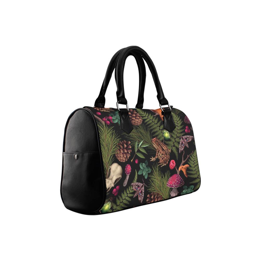 Dark Academia Mushroom Barrel Handbag – Gothic Style Everyday Purse