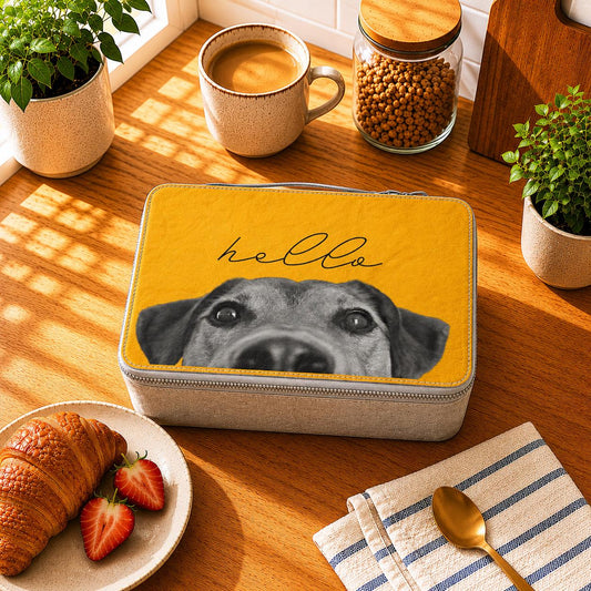 Reusable Paper Lunch Box: Eco-Friendly Food Storage Funny Dogface