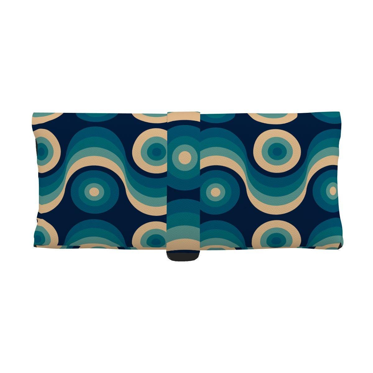 Retro 70s Eyeglass Soft Case – Faux Leather Sunglasses Holder Pouch