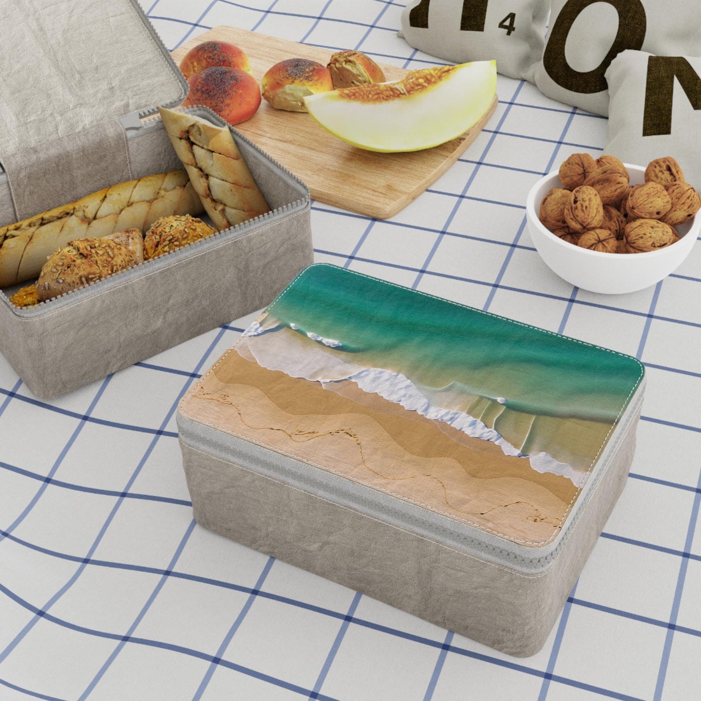 Eco-Friendly Paper Lunch Bag: Reusable Food Storage with Zipper