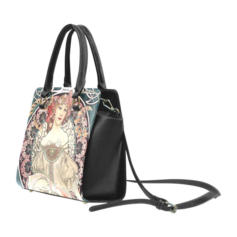 Art Nouveau Girl Shoulder Handbag – Vintage Romantic Art Print Purse