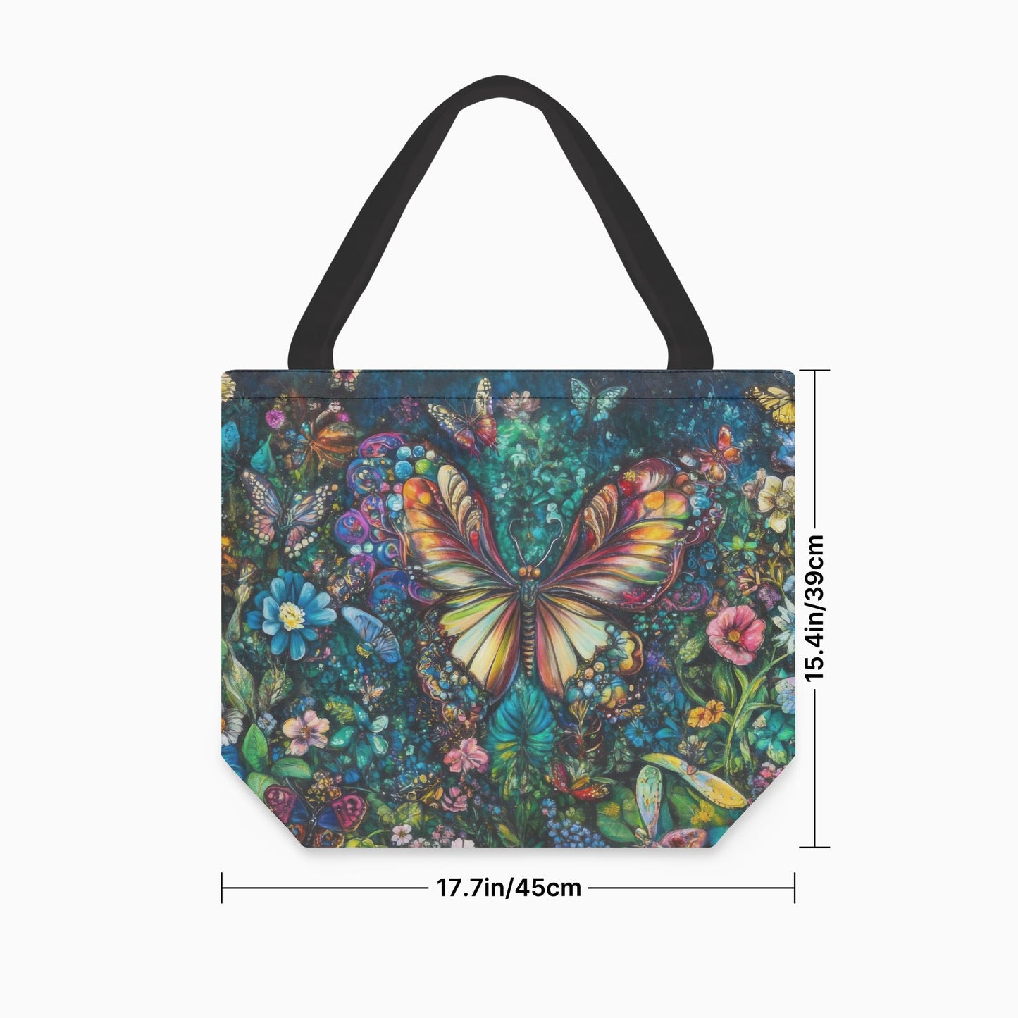 XL Dark Academia Butterfly Tote Bag – Enchanted Forest Shopper Market Bag
