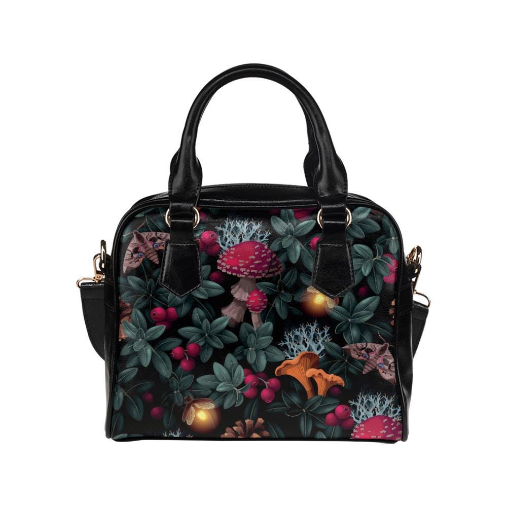 Mushroom Forest Toadstool Shoulder Handbag – Dark Academia Handbag