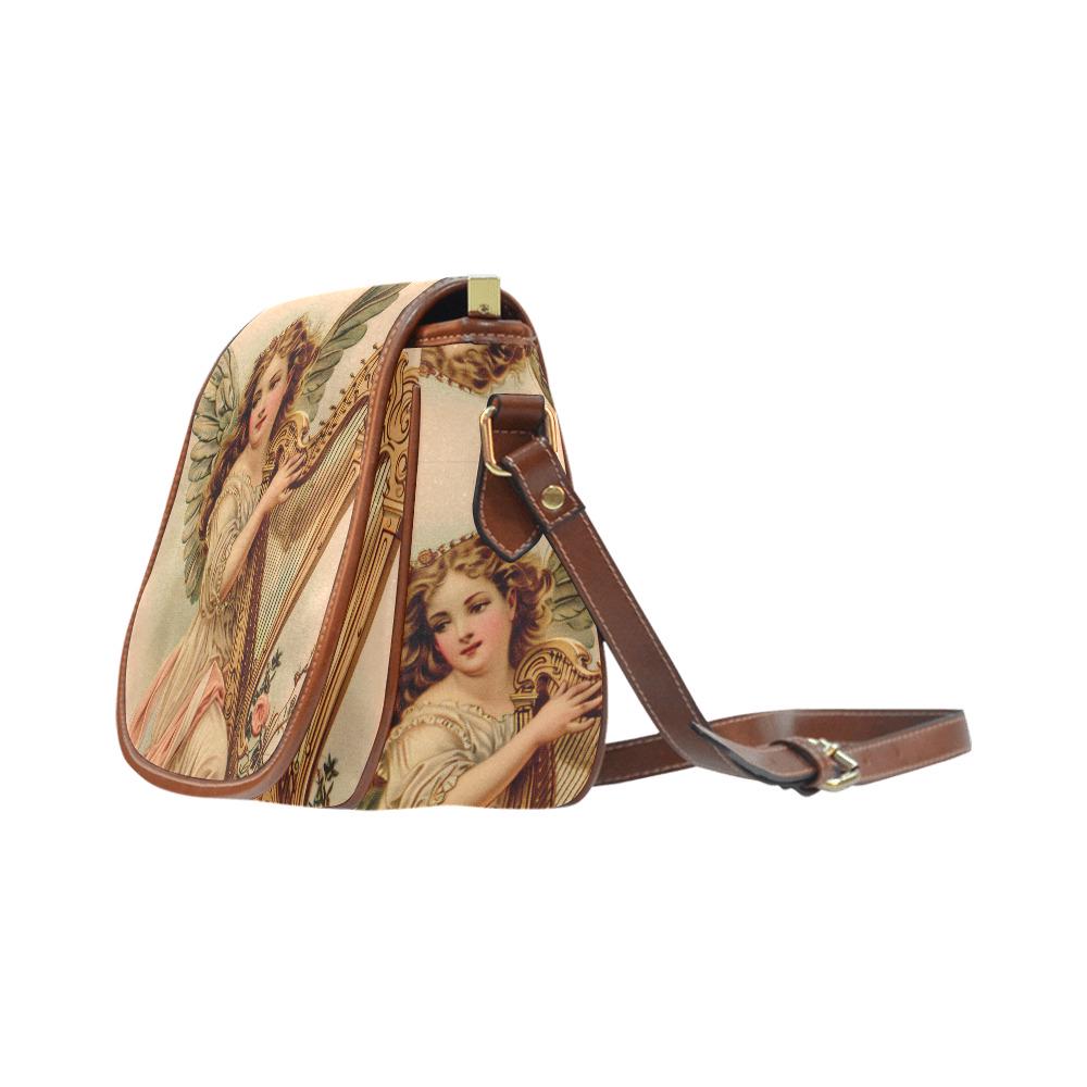 Baroque Angel Vintage Saddle Bag - Vintage Style Crossbody Handbag
