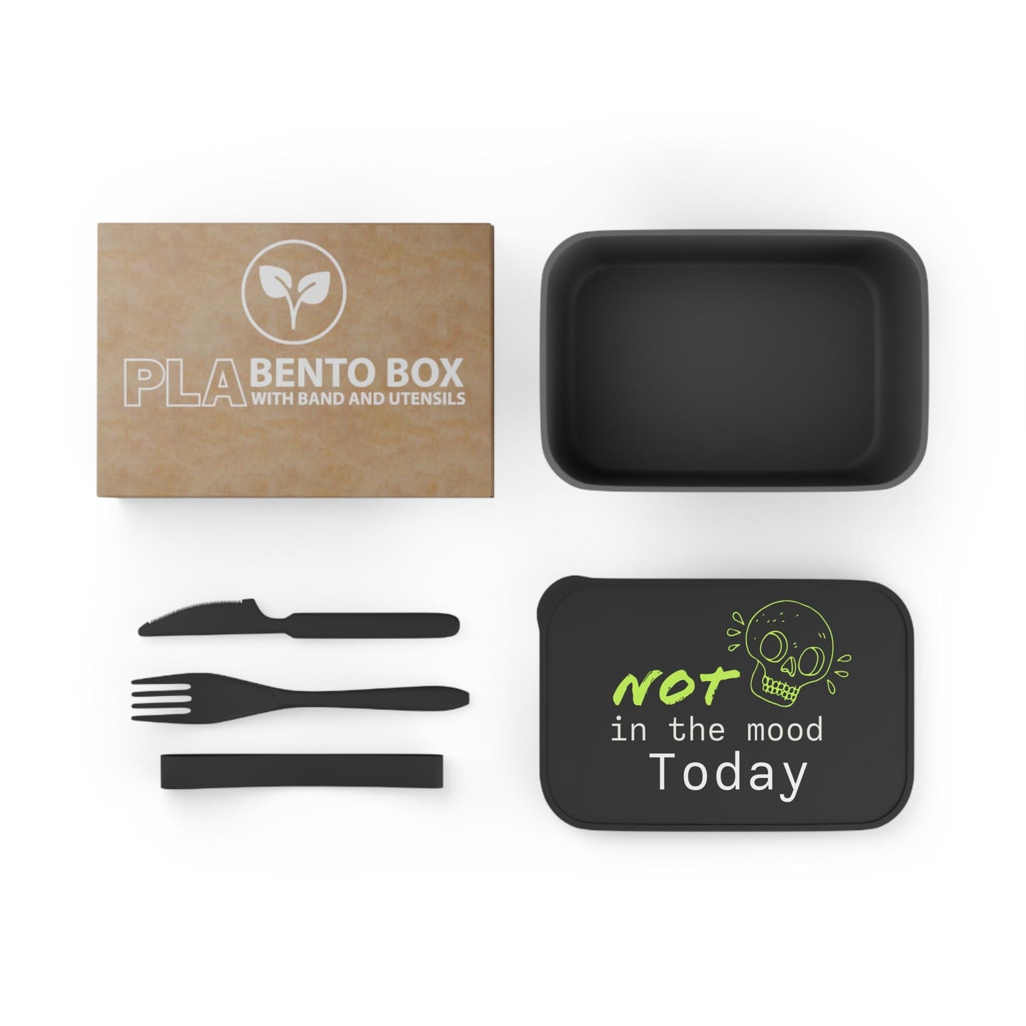 Eco Bioplastic Bento Box: Reusable Lunch Box with Utensils