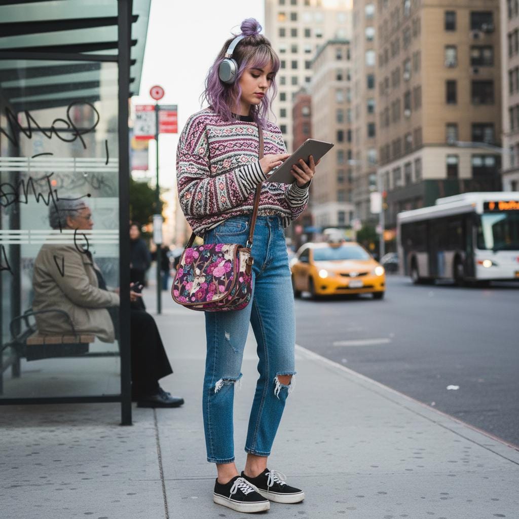 Bolso de montar con rosas y calavera de estilo dark academia – bandolera vintage
