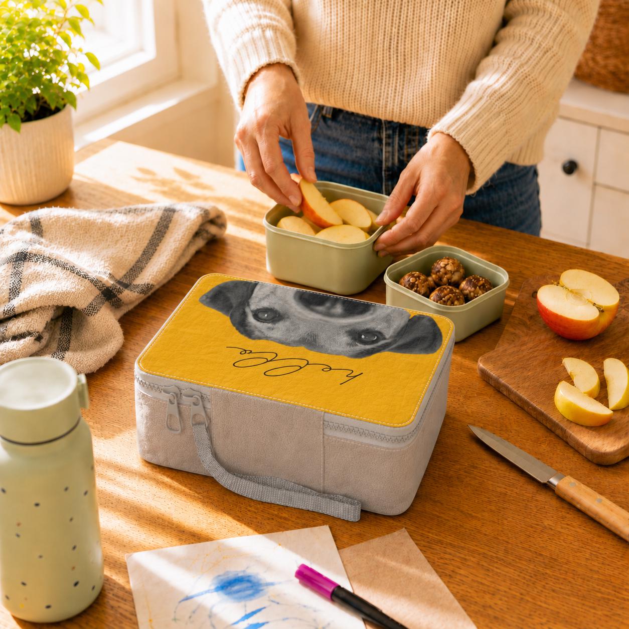 Reusable Paper Lunch Box: Eco-Friendly Food Storage Funny Dogface